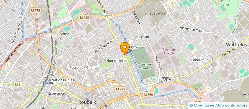 localisation de l'entreprise MONSIEUR PHILIPPE MARISSAL à ROUBAIX
