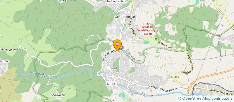 localisation de l'entreprise MONSIEUR PHILIPPE MARQUES DA SILVA  ENVAL