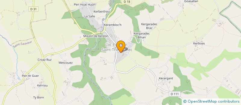 localisation de l'entreprise MONSIEUR PHILIPPE MARREC  SAINT-THEGONNEC LOC-EGUINER