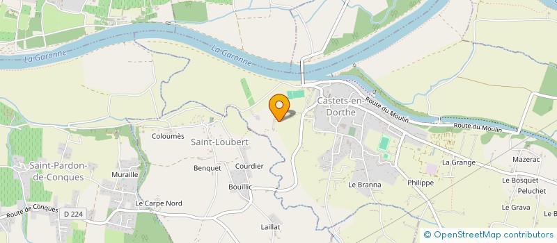 localisation de l'entreprise MONSIEUR PHILIPPE MARRO à CASTETS ET CASTILLON