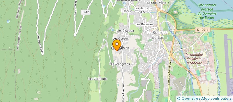 localisation de l'entreprise MONSIEUR PHILIPPE MARS  LE BOURGET DU LAC