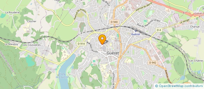 localisation de l'entreprise MONSIEUR PHILIPPE MARTIN à GUERET