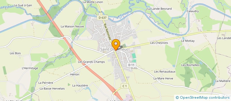 localisation de l'entreprise MONSIEUR PHILIPPE MARTIN  LA CHAPELLE-AUX-FILTZMEENS