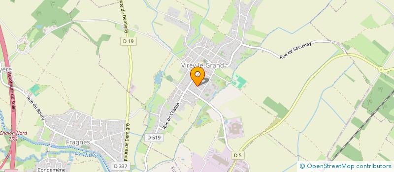 localisation de l'entreprise MONSIEUR PHILIPPE MARTIN  VIREY-LE-GRAND