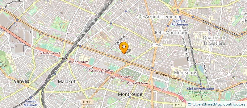 localisation de l'entreprise MONSIEUR PHILIPPE MARTIN  PARIS 14