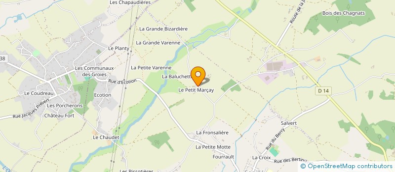 localisation de l'entreprise MONSIEUR PHILIPPE MARTIN  SENILLE-SAINT-SAUVEUR