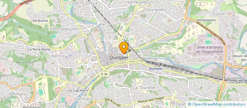 localisation de l'entreprise MONSIEUR PHILIPPE MARTIN à QUIMPER