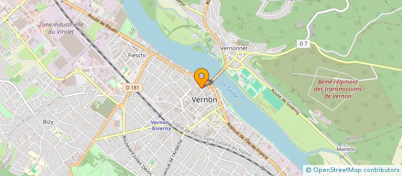 localisation de l'entreprise MONSIEUR PHILIPPE MARTIN  VERNON