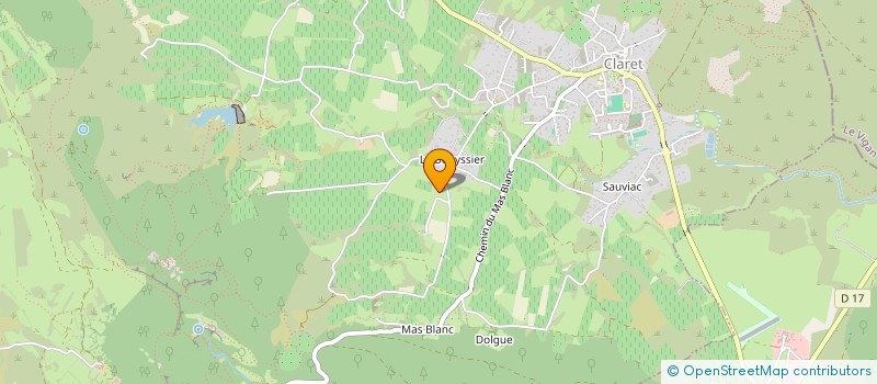 localisation de l'entreprise MONSIEUR PHILIPPE MARTIN  CLARET