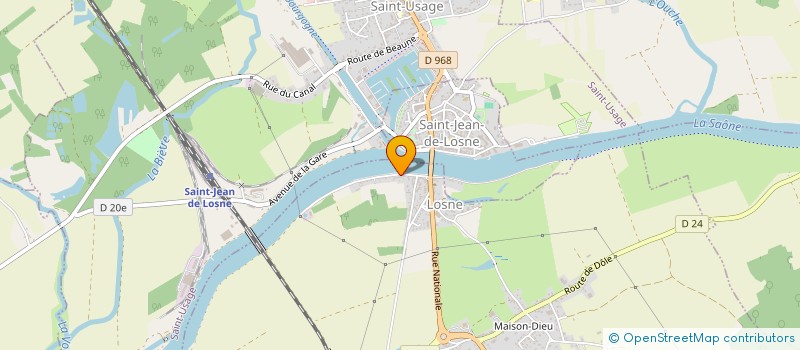 localisation de l'entreprise MONSIEUR PHILIPPE MARTIN  LOSNE