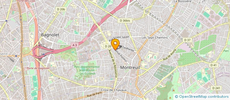 localisation de l'entreprise MONSIEUR PHILIPPE MARTIN à MONTREUIL