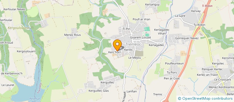 localisation de l'entreprise MONSIEUR PHILIPPE MARTINEAU  TREMEOC