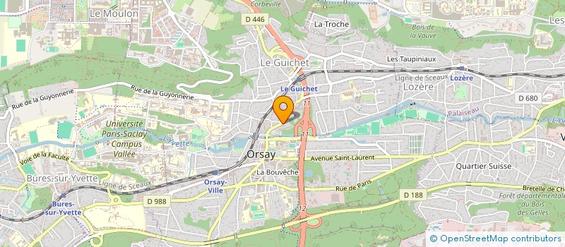 localisation de l'entreprise MONSIEUR PHILIPPE MARTINEAU à ORSAY
