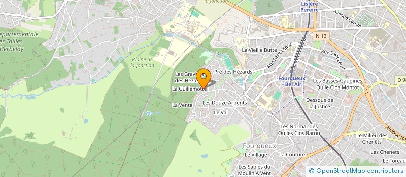 localisation de l'entreprise MONSIEUR PHILIPPE MARTINEAU  SAINT-GERMAIN-EN-LAYE