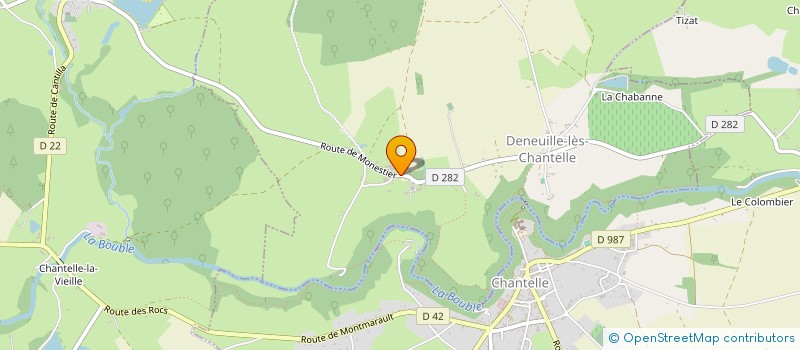 localisation de l'entreprise MONSIEUR PHILIPPE MARTINET  DENEUILLE-LES-CHANTELLE