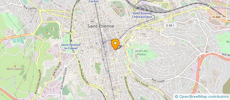 localisation de l'entreprise MONSIEUR PHILIPPE MARTINEZ  SAINT-ETIENNE