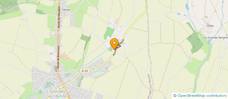 localisation de l'entreprise MONSIEUR PHILIPPE MARTINI-CENDRE  COULONGES-SUR-L'AUTIZE