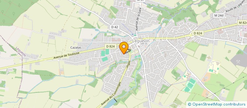 localisation de l'entreprise MONSIEUR PHILIPPE MARTINO  LEGUEVIN