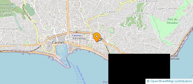 localisation de l'entreprise MONSIEUR PHILIPPE MARUANI à CANNES