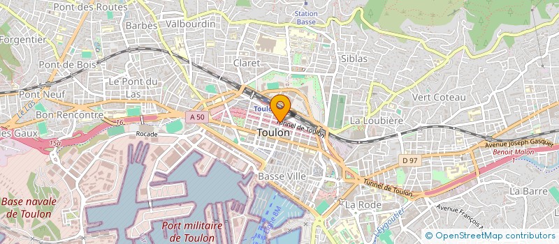 localisation de l'entreprise MONSIEUR PHILIPPE MASSART  TOULON