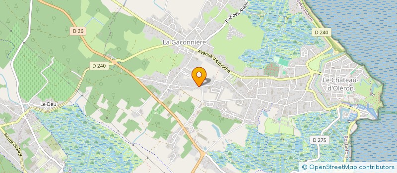 localisation de l'entreprise MONSIEUR PHILIPPE MASSE  LE CHATEAU-D'OLERON