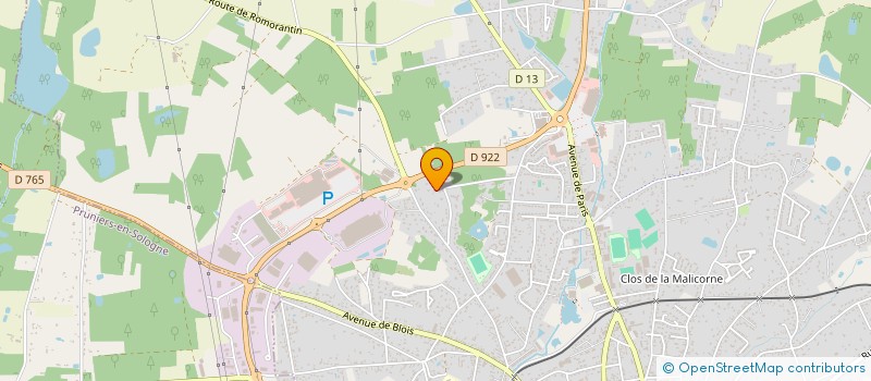 localisation de l'entreprise MONSIEUR PHILIPPE MASSIN à ROMORANTIN-LANTHENAY