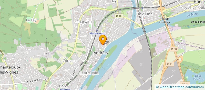 localisation de l'entreprise MONSIEUR PHILIPPE MASSON  ANDRESY