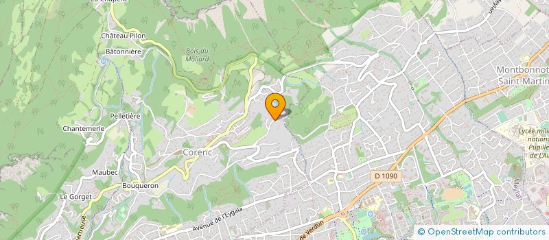 localisation de l'entreprise MONSIEUR PHILIPPE MATHEVET  CORENC