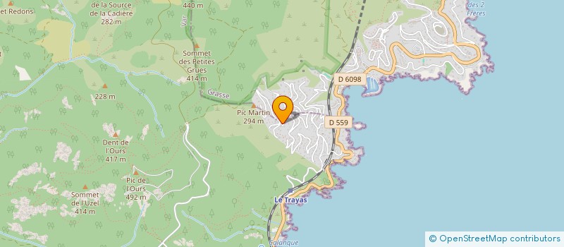 localisation de l'entreprise MONSIEUR PHILIPPE MATHIEU  SAINT-RAPHAEL