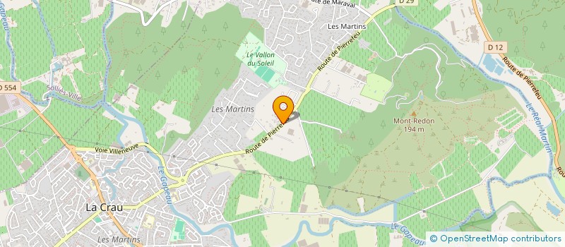 localisation de l'entreprise MONSIEUR PHILIPPE MATTESI BOSSO  LA CRAU