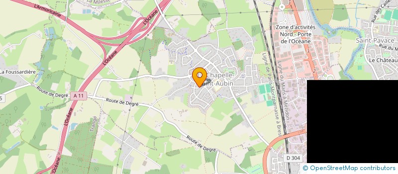 localisation de l'entreprise MONSIEUR PHILIPPE MAUBOUSSIN  LA CHAPELLE-SAINT-AUBIN