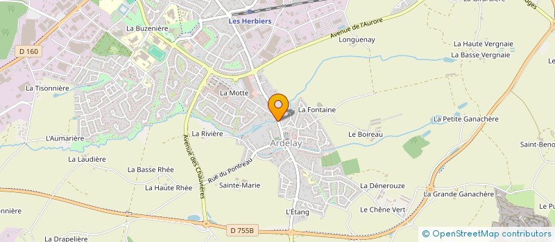 localisation de l'entreprise MONSIEUR PHILIPPE MAUDET  HERBIERS (LES)