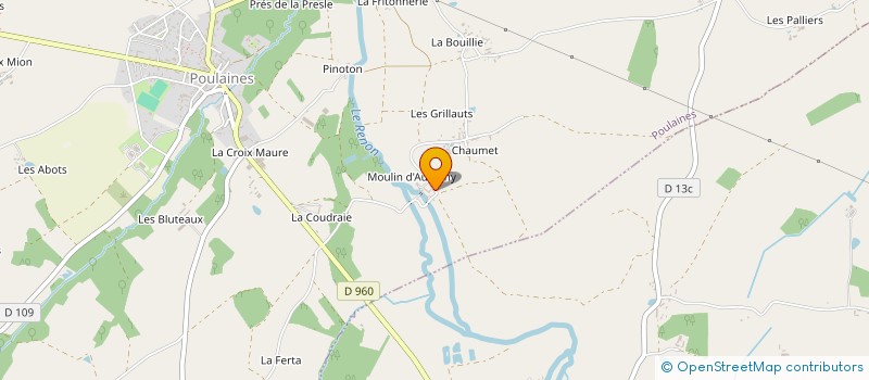 localisation de l'entreprise MONSIEUR PHILIPPE MAUDUIT à POULAINES