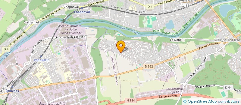 localisation de l'entreprise MONSIEUR PHILIPPE MAUGER  MERY-SUR-OISE
