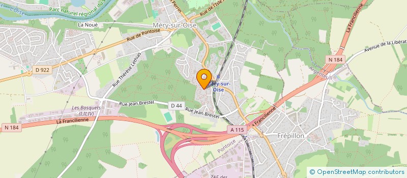 localisation de l'entreprise MONSIEUR PHILIPPE MAURS  MERY-SUR-OISE