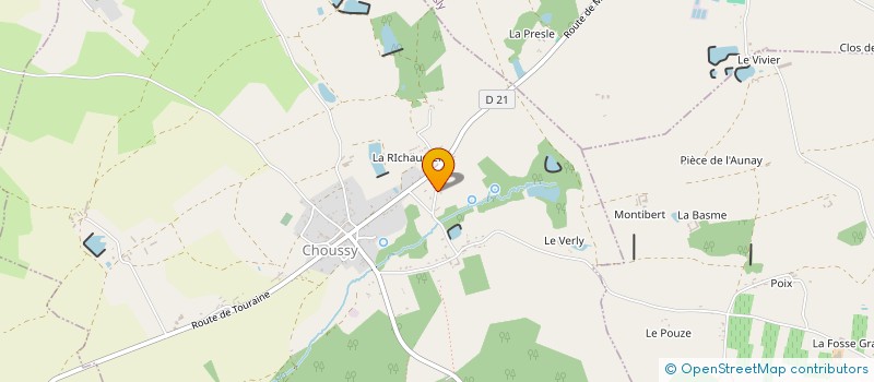 localisation de l'entreprise MONSIEUR PHILIPPE MAZEAU  CHOUSSY