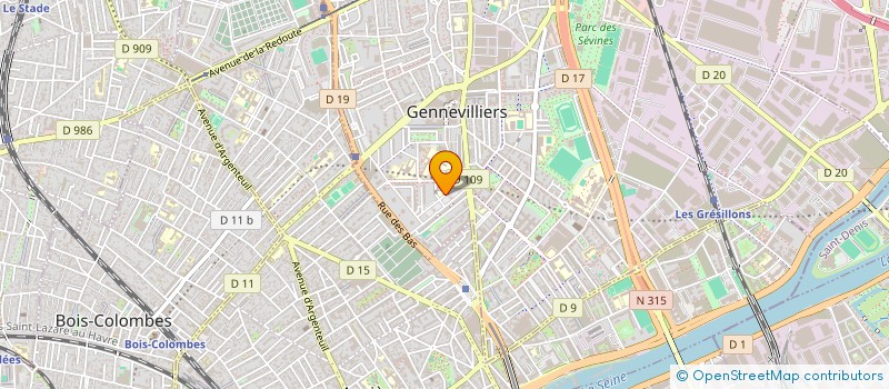 localisation de l'entreprise MONSIEUR PHILIPPE MBELE à GENNEVILLIERS