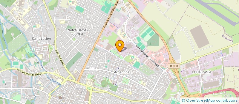 localisation de l'entreprise MONSIEUR PHILIPPE MEENS  BEAUVAIS