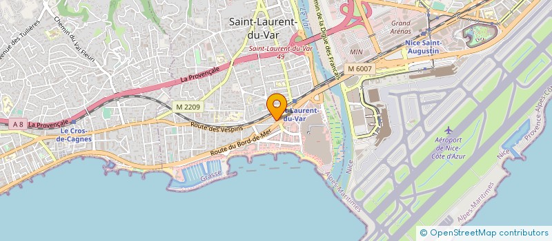 localisation de l'entreprise MONSIEUR PHILIPPE MEIGNAN à SAINT-LAURENT-DU-VAR