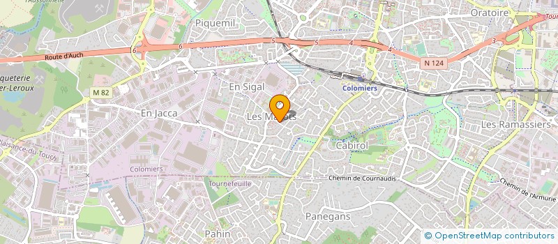 localisation de l'entreprise MONSIEUR PHILIPPE MEILHON à COLOMIERS