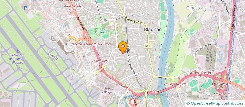 localisation de l'entreprise MONSIEUR PHILIPPE MELAC  BLAGNAC