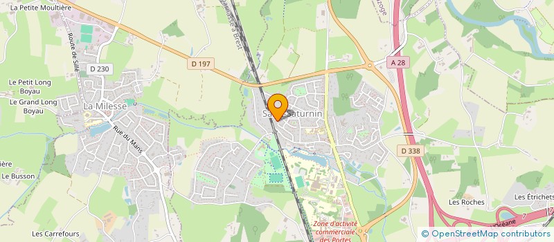 localisation de l'entreprise MONSIEUR PHILIPPE MENARD  SAINT-SATURNIN