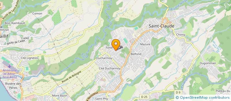 localisation de l'entreprise MONSIEUR PHILIPPE MENIANE à SAINT-CLAUDE