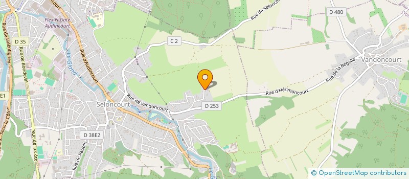 localisation de l'entreprise MONSIEUR PHILIPPE MERAT  SELONCOURT