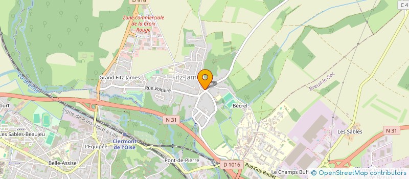 localisation de l'entreprise MONSIEUR PHILIPPE MERCHEZ  FITZ-JAMES