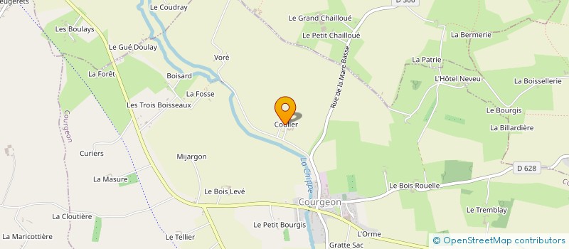localisation de l'entreprise MONSIEUR PHILIPPE MERCIER à COURGEON