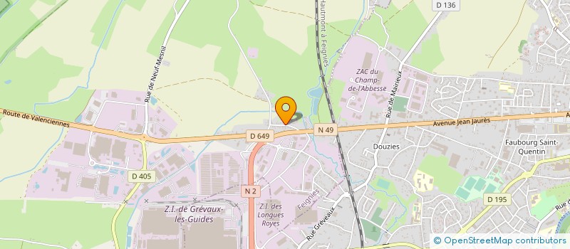 localisation de l'entreprise MONSIEUR PHILIPPE MERESSE  FEIGNIES