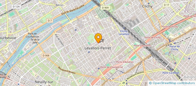 localisation de l'entreprise MONSIEUR PHILIPPE MERIEN à LEVALLOIS PERRET
