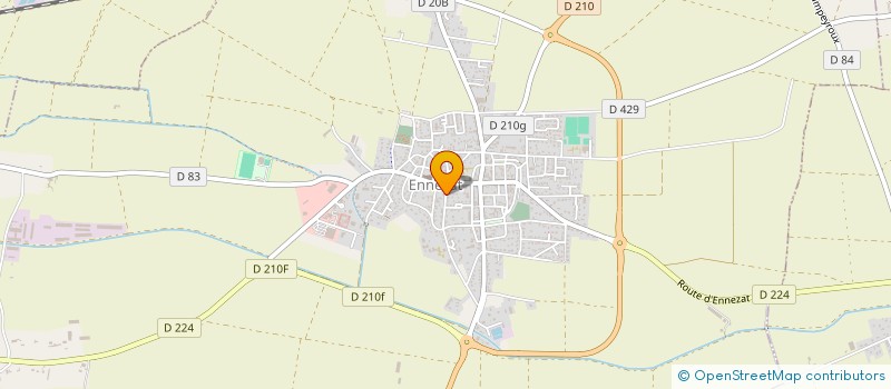 localisation de l'entreprise MONSIEUR PHILIPPE MERLE  ENNEZAT