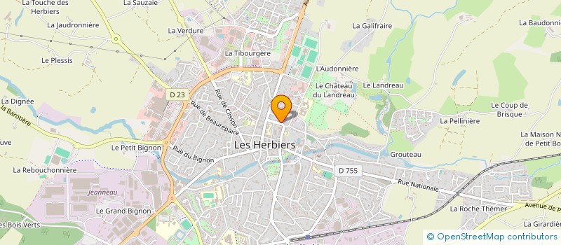 localisation de l'entreprise MONSIEUR PHILIPPE MERLET à LES HERBIERS